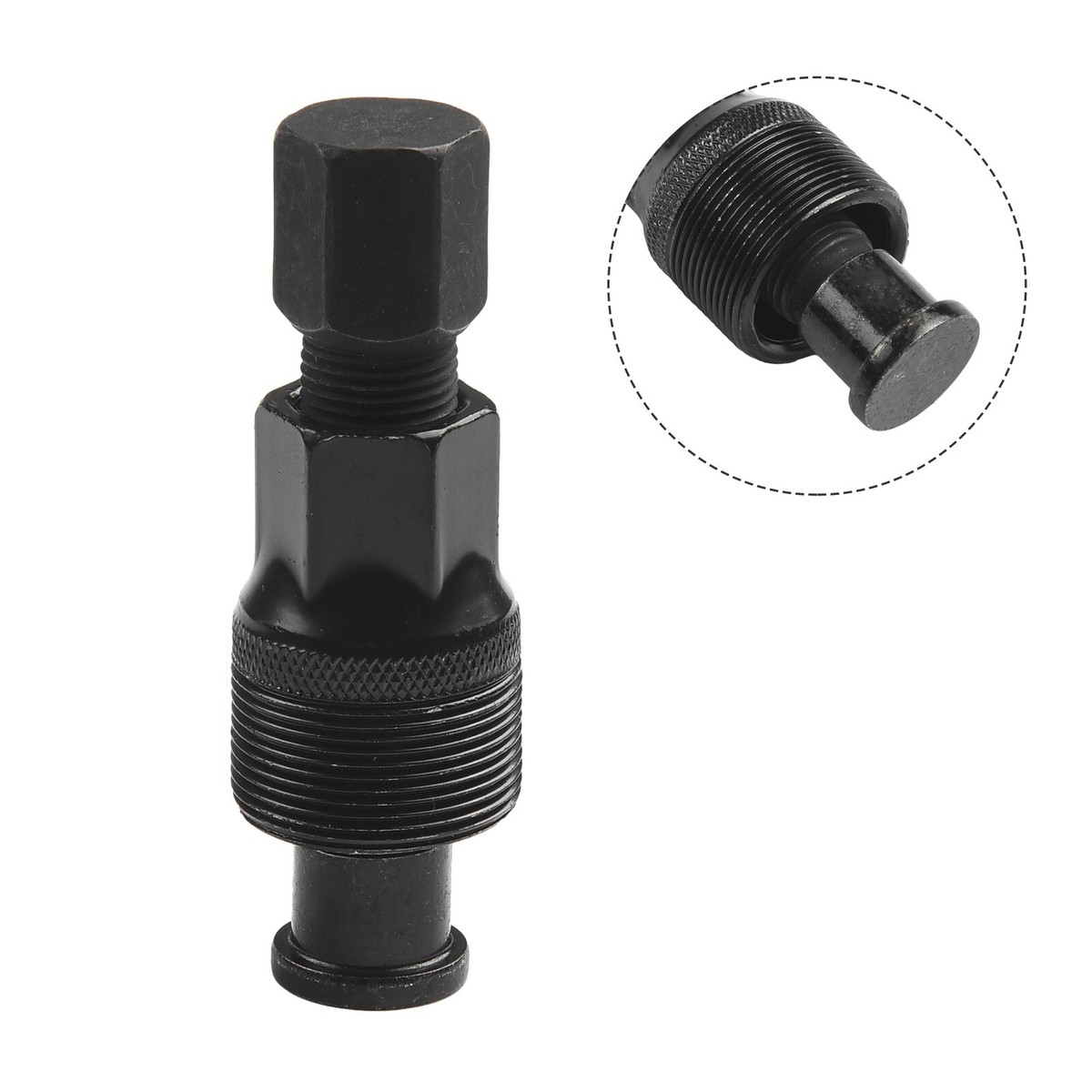 Bike Crank Puller Removing Tool Splined Square Steel Black