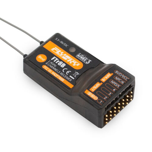 FlySky FTr8B 2.4GHz 8CH RC Receiver Dual Antenna PWM/PPM/i.BUS/S.BUS Output A7P3 - Picture 1 of 10
