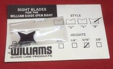 Williams Rear Adjustable Sight Blade B Style 516 High Rifle Muzzleloader