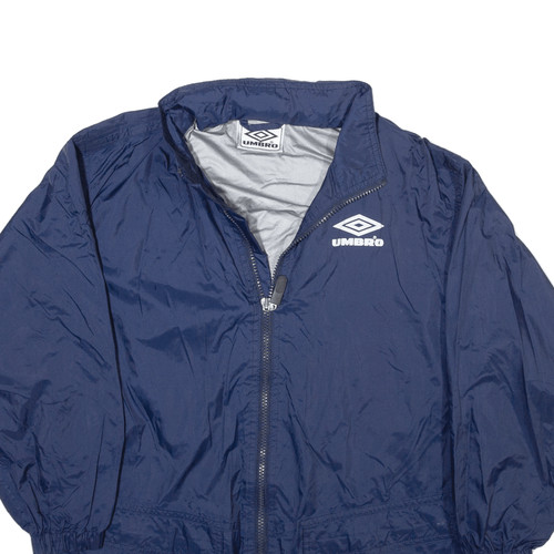 UMBRO Mens Windbreaker Jacket Blue Hooded XS - Picture 2 of 6