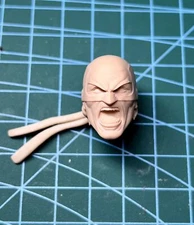 1/12 Unpainted Angry Roar Iron Fist Head Carved Model Fit 6'' ML Action Figure