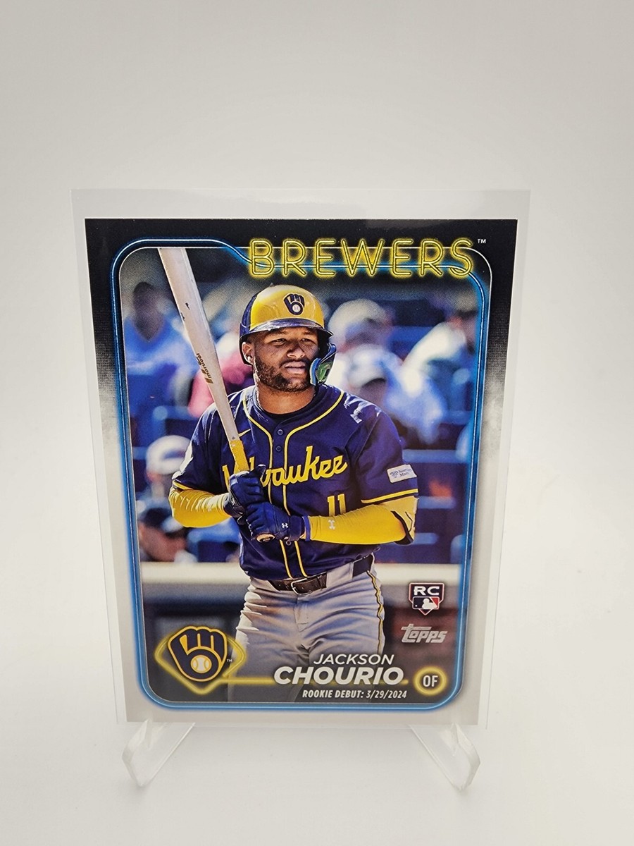 2024 Topps Update Series #US155 Jackson Chourio (RC) Rookie Debut 