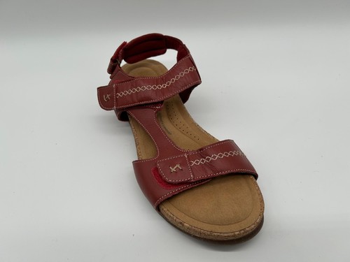Clarks Roseville Mae Flat sandalo donna rosso vino EUR 40 - Foto 2 di 3