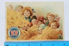 Victorian trade card WHEELER & WILSON W&W SEWING MACHINES, Children