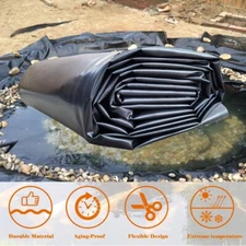 Flexible Fish Pond Waterproof Liner HDPE Impervious Aquaculture 20mil Thickness