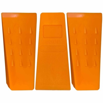 #ad 3 Pack 5.5quot; Tree Felling Wedge Logging Bucking Falling ABS Plastic Orange $11.99
