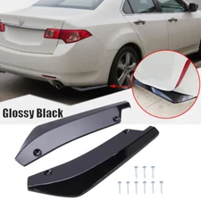 For Acura TSX TLX ILX MDX RDX Black Rear Bumper lip Spoiler Splitter Diffuser