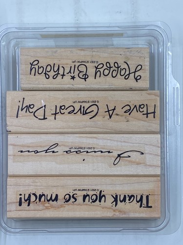 Stamping Up Rubber Wood Stamp Sets YOU PICK List #3 Complete Crafts Scrapbooking - Picture 861 of 896