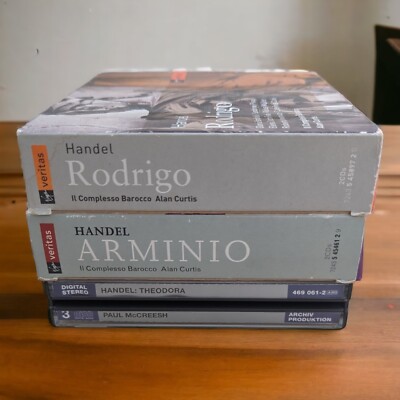 Handel Opera Triple Bundle (Rodrigo, Arminio And Theodora) Opera Inc Booklets