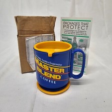 Taza de viaje de plástico para café Master Blend (1987) - COMPLETA con promoción TANG