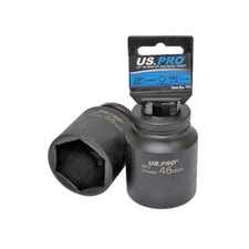 US PRO 3/4" Drive 46mm Deep Impact Socket 6 Point 78mm Long 7514