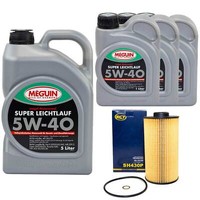 MotoröL Set SAE 5W-40 Vollsynth Meguin 8 Liter + ÖLfilter FüR Alpina BMW 7Er 8Er