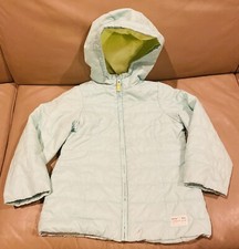 Carter's Girls Size L  6x Rain Coat Spring Jacket - Mint Green/ Lemon Yellow
