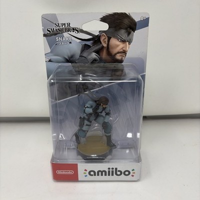 SNAKE Amiibo Metal Gear Solid Super Smash Bros. Figure Official Nintendo NIB