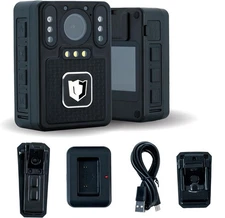 ArmorHawk V4 4K Body Camera with Audio and Video Recording - Police Body Worn Ca