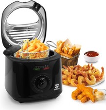 2L Deep Fat Fryer for Auction 2000W with Viewing Window & Adjustable Thermostat