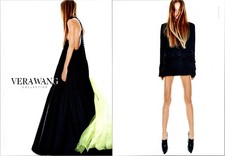 2015 •  VERA WANG Print Ad • 2000s  Fashion BLACK DRESS ADS.21