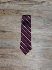 Vintage Brooks Brothers Makers Tie Purple White Repp Stripe All Silk USA Made