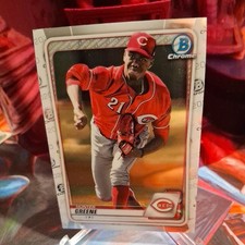 2020 Bowman - Chrome Prospects Hunter Greene #BCP-47 (RC) Reds