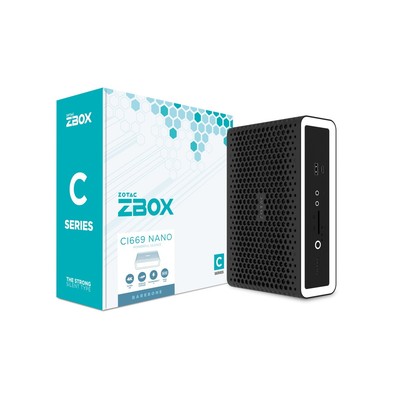 ZOTAC ZBOX CI669 Nano Barebone Intel Core i7-1355U, 2x DDR5 SO-DIMM, 1x M.2, 1x