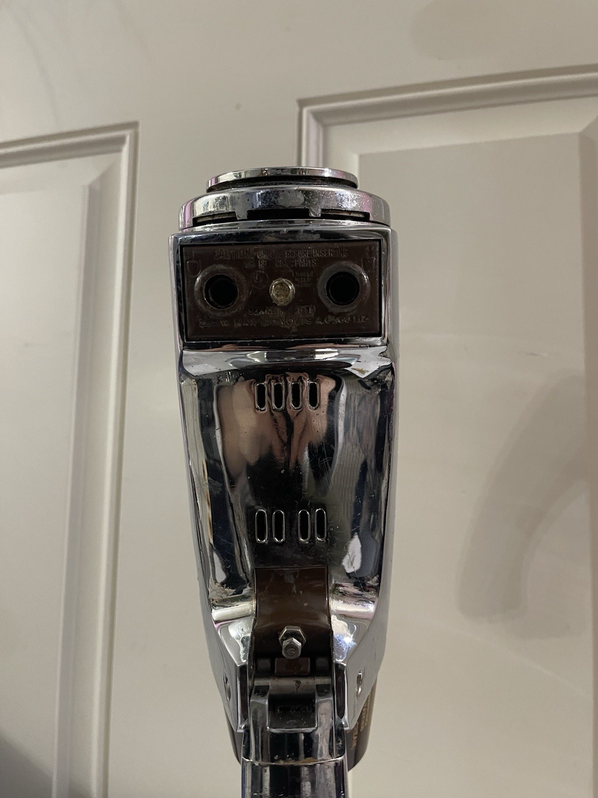 VINTAGE SUNBEAM 1-8B MIXMASTER 12 SPEED MIXER BROWN/CHROME W/BEATERS No Bowls