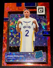 Ryan Rollins 2022-23 Panini Optic Fast Break Red Prizm RC /75! #211 Bucks HOT 📈