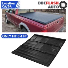 6.4FT Bed Soft Roll-up Tonneau Cover For 03 - 24 Dodge Ram 1500 2500 3500 Truck