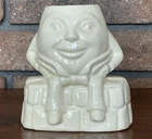 Vintage McCoy Humpty Dumpty Planter 1950s Beige USA American Pottery Collectible