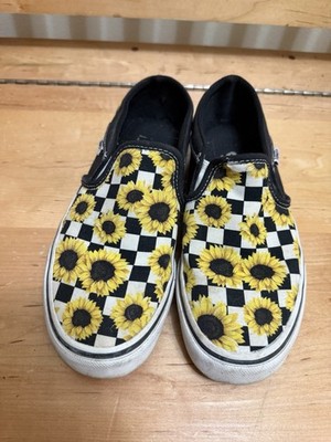 Size 7 - VANS Asher Sunflower Checkerboard W