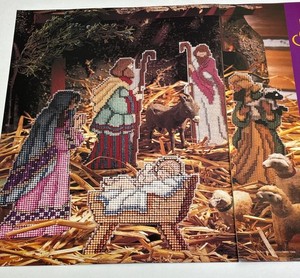 Plastic Canvas Nativity Pattern Chart Christmas 5 Designs Magazine Pages