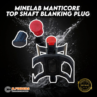Minelab Manticore Top Schaft Ersatz Blindstopfen   BLACK Oder RED