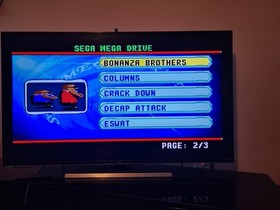 AT Games Sega Mega Drive Classic Mini Games Console with 2 Wired Controllers