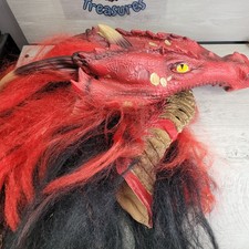 Seasonal Visions International 2009 Latex Red Dragon Mask Cosplay Costume