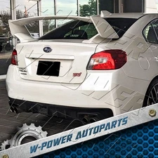 Painted Crystal White For 15-21 Subaru WRX STI OE-Style ABS Trunk Spoiler Wing