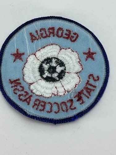 Georgia State Soccer Association Patch - Red White Blue Vintage GSA Patch c.1977 - Picture 4 of 5