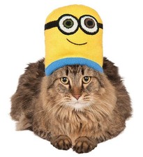 Minion Bob Cat Headpiece Despicable Me Dress Up Halloween Pet Costume Accessory