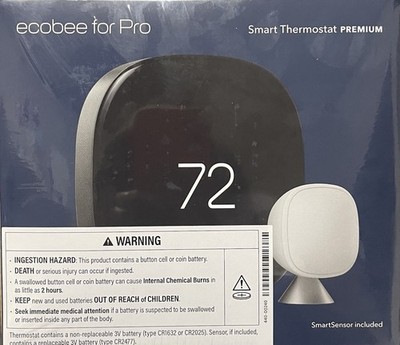 Ecobee EB-STATE 6P-01 Smart Thermostat Premium - Black