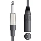 Citronic XLR Male to 6.3mm Mono Jack Cable - 3 Metres