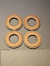 4XNEW GENUINE KOMATSU DIESEL INJECTOR WASHER BOTTOM COPPER SEAL 6754113130