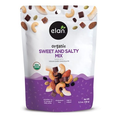 Elan Organic Sweet And Salty Snack Mix 5.3 Ounce Gluten Free Vegan Delicious ...