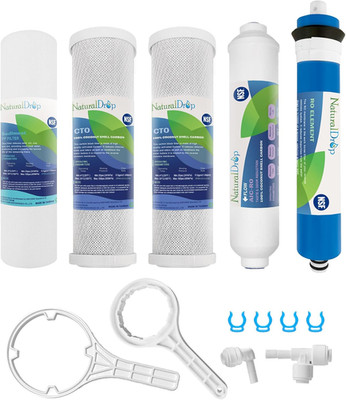5 Stage Reverse Osmosis Water Filter Set for 100 GPD RO Membrane 10 Inch