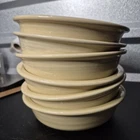 Set of 6 Vintage Light Yellow Fiesta Fiestaware HLC 7" Fruit Cereal Bowl USA