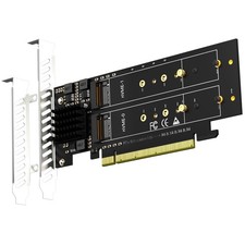 PCIe 4.0 X16 Quad M.2 NVMe Adapter - 4 SSDs Supported