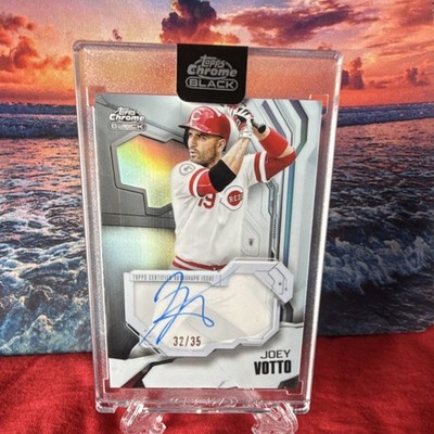 Topps Chrome Black   Joey Votto IVA-JV Ivory Autograph /35 Reds Encased  