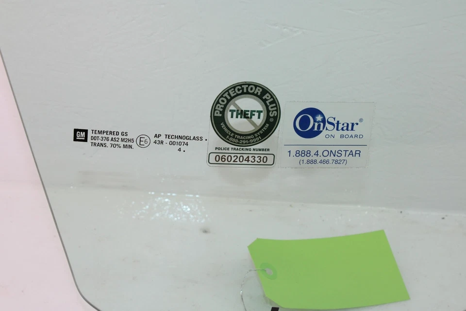 Cadillac XLR 2004-2009 puerta derecha ventana vidrio OEM NI40 Foto 3 de 4