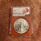 1986 (S) Silver Eagle NGC MS69 - Original US Mint Tube (Exclusive Orange Core)