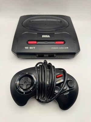 SEGA Mega Drive 2 Konsole schwarz mit Original Controller   guter Zustand