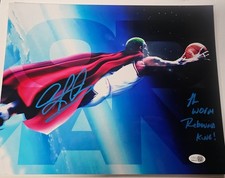 Dennis Rodman Signed Photo 11x14 METALLIC Pistons Bulls Worm Autograph HOF JSA