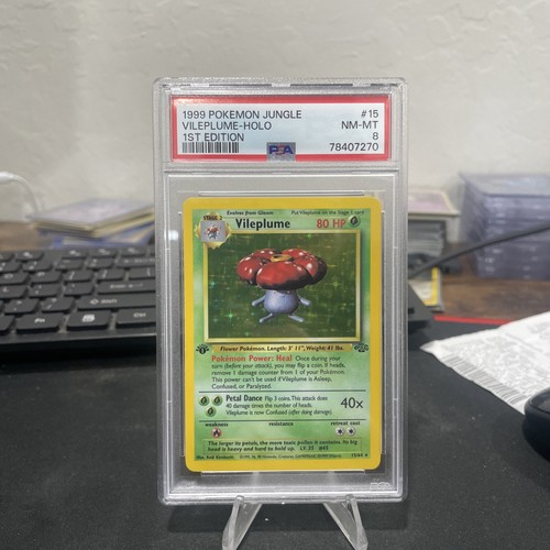 Vileplume (1st Edition) graded PSA 8 for sale on eBay