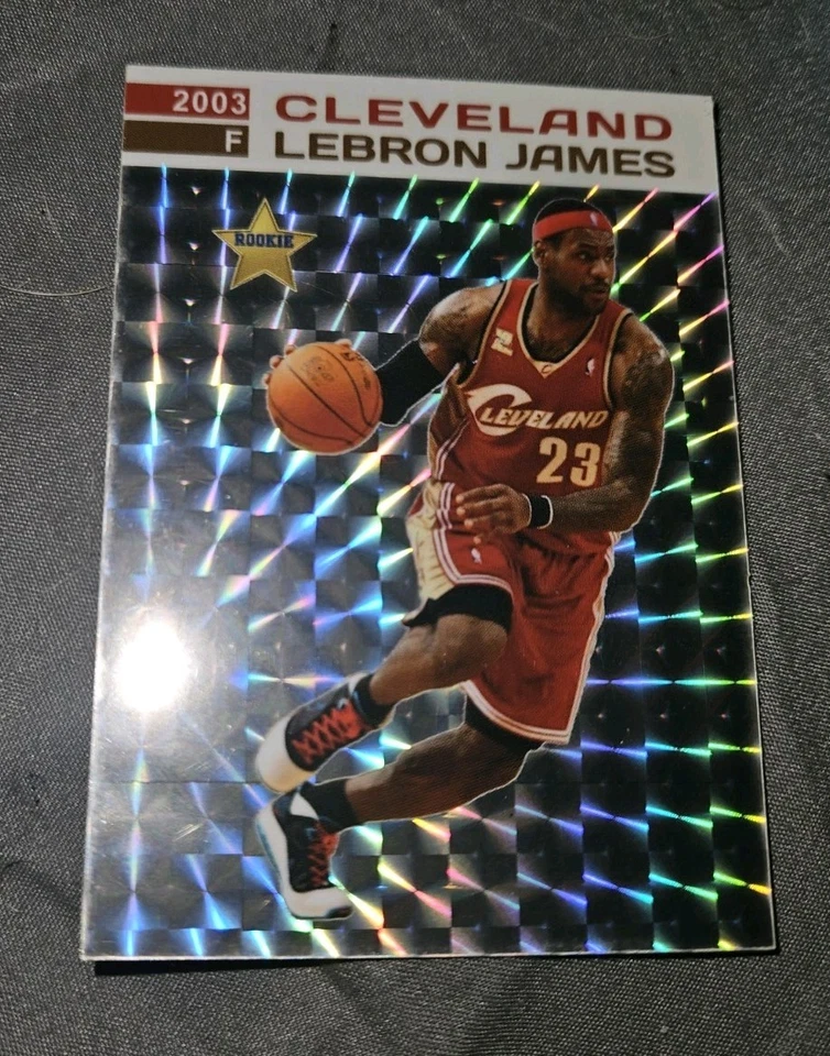 2003-04 Lebron James Rookie Holo Adhesivo Tarjeta RC Pegatina Prisma! ¡¡Nuevo!!! Foto 4 de 4